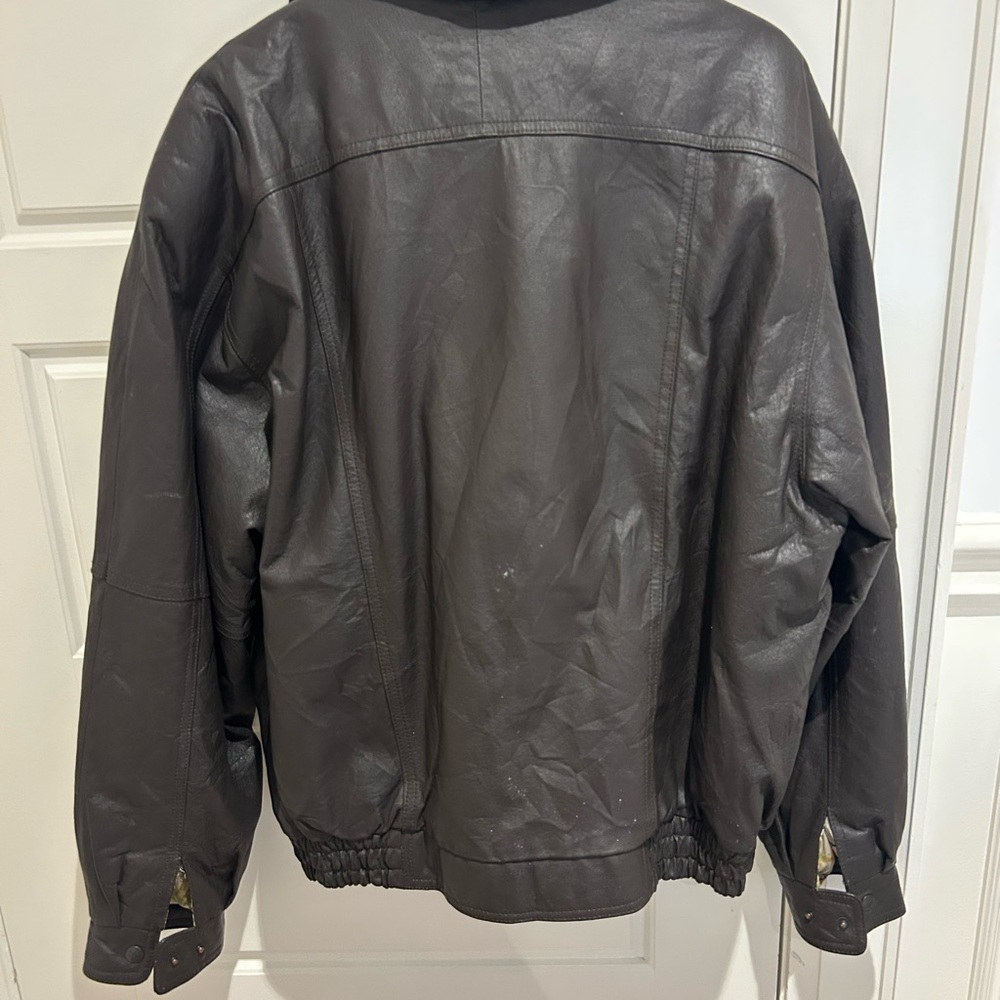 Brown Leather Jacket - Picture 2 of 4